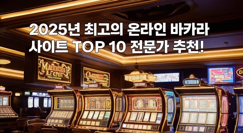 2025년 최고의 온라인 바카라 사이트 TOP 10 전문가 추천!